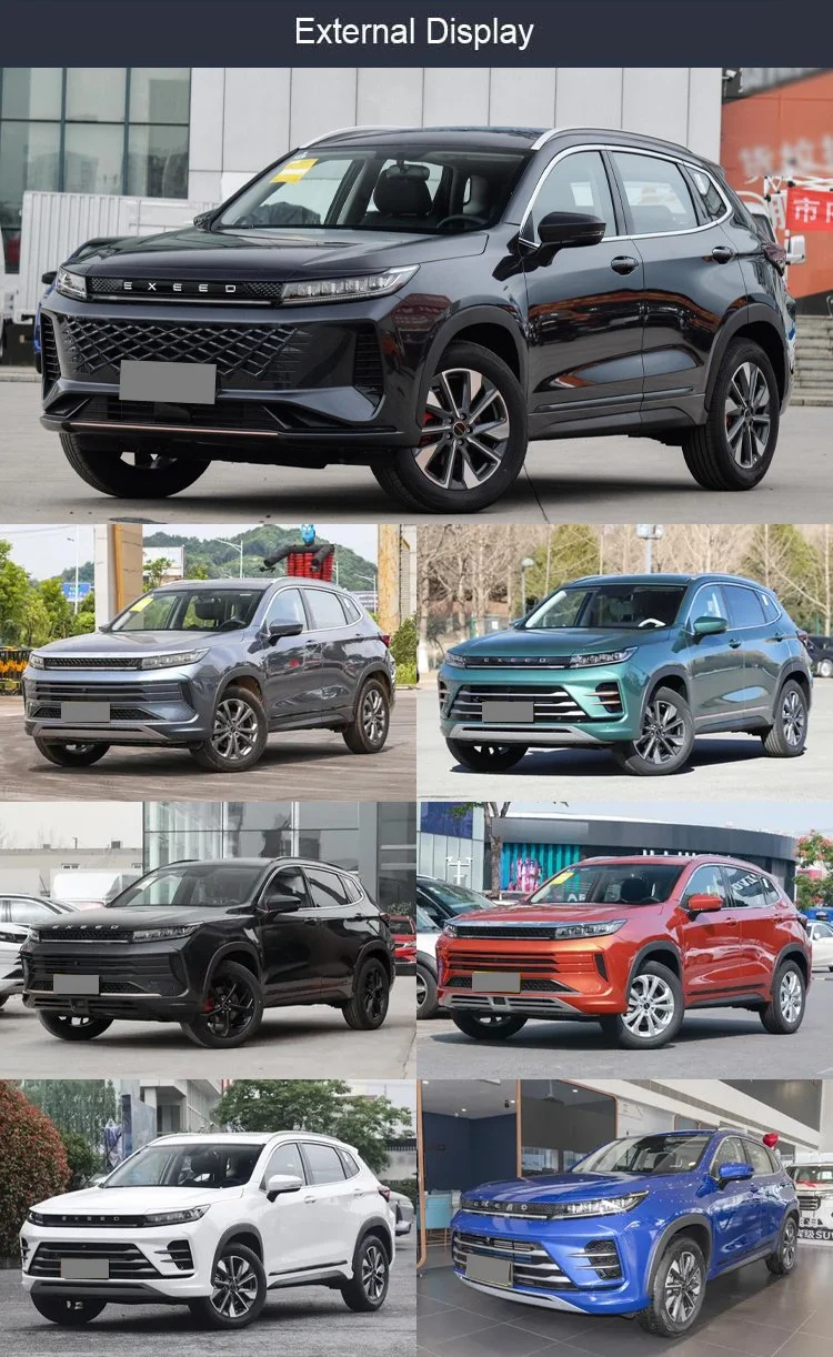 2023 Luxury SUV Petrol Vehicle 200km/Hr Chery Exceed Zhuifeng Lx Chinese Vehicles for 5 Seats SUV LHD Rx Vx Lx Txl Tiggo 8