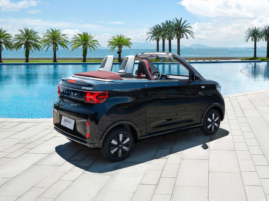 Convertible GM Wuling Hongguang Mini EV Cars 2 Seater 280KM