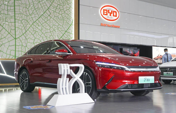 ADAS 5 Seater All EV Cars Han BYD Electric Hatchback
